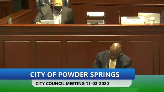 City of Powder Springs City Council and Town Hall Meetings  on 02-Nov-20-23:53:32
