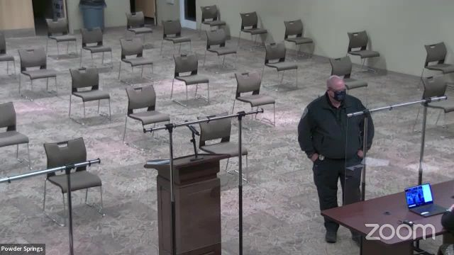 City of Powder Springs City Council and Town Hall Meetings  on 18-Jan-22-23:09:34