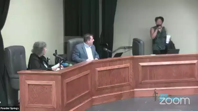 City of Powder Springs City Council and Town Hall Meetings  on 18-Jul-22-22:24:49