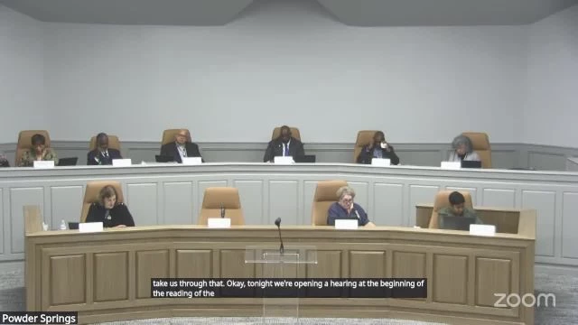 City of Powder Springs City Council Meeting 10/06/2025