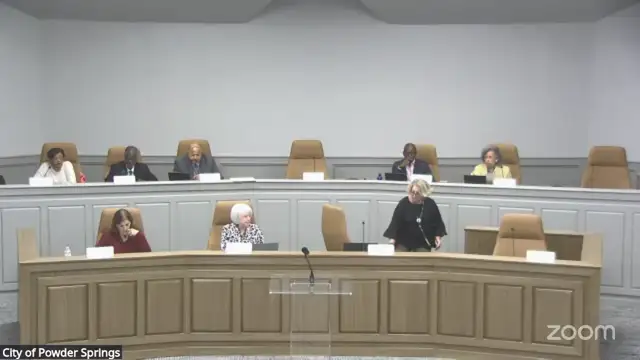 City of Powder Springs City Council Meeting 10/20/2025 on 20-Oct-25-22:59:39