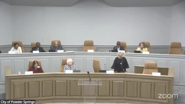 City of Powder Springs City Council Meeting 10/20/2025 on 20-Oct-25-22:59:39