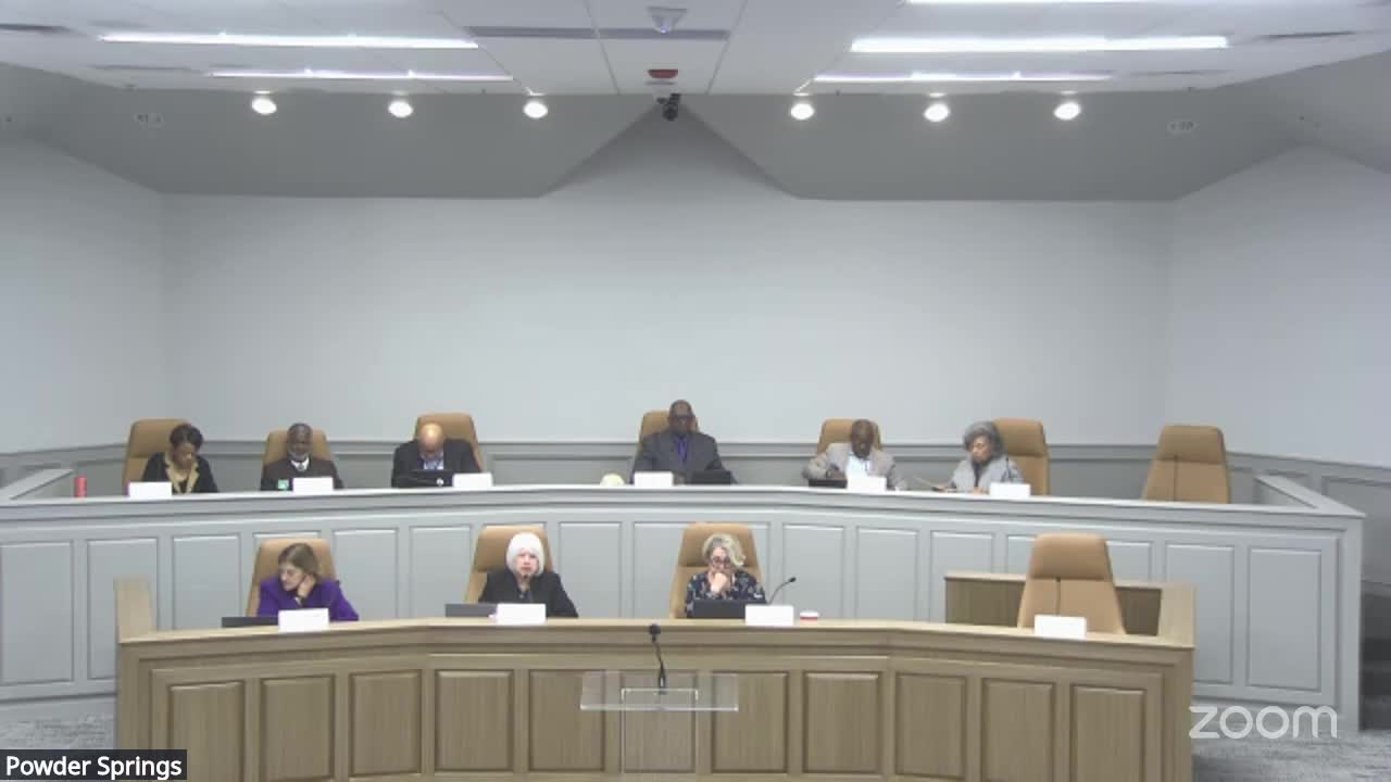 City of Powder Springs City Council Meeting 11/17/2025 on 17-Nov-25-23:58:24