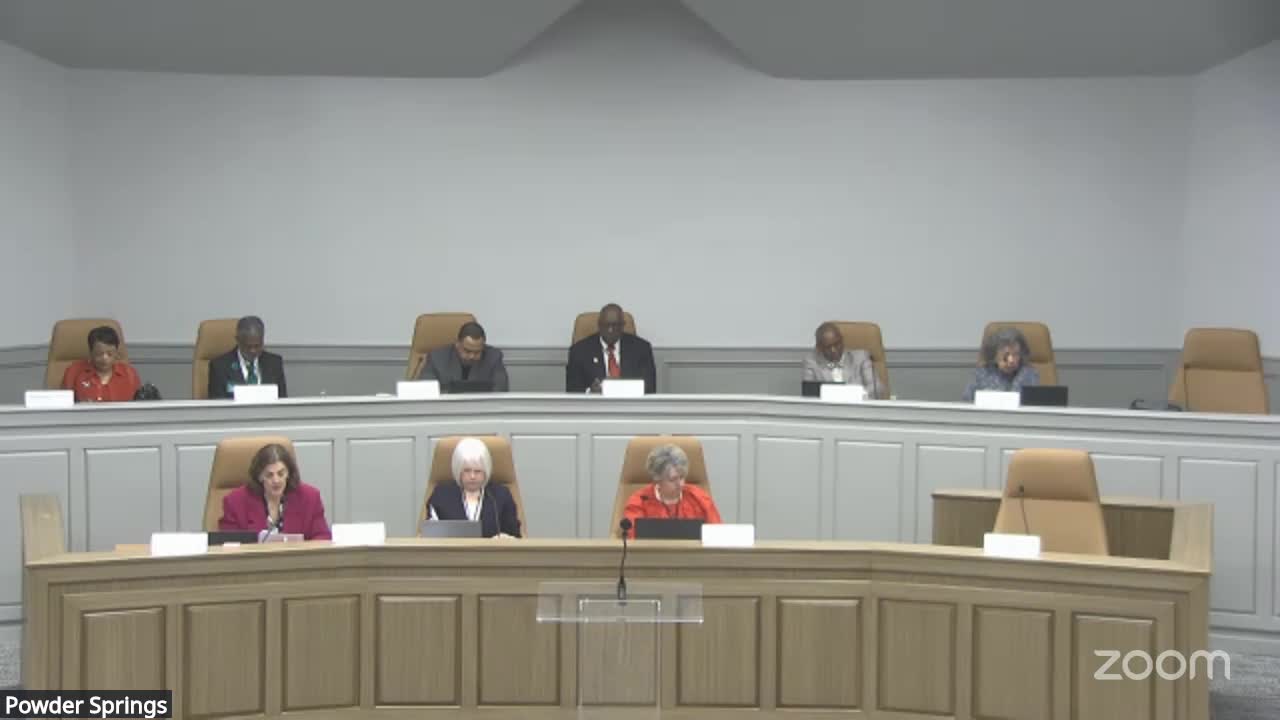 City of Powder Springs City Council Meeting 02/16/2026 on 16-Feb-26-23:57:22