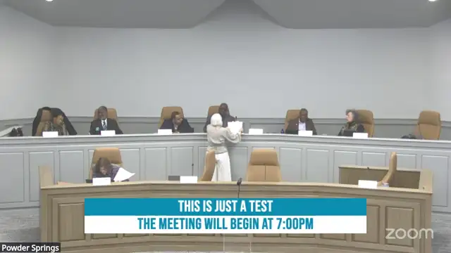 Powder Springs City Council Meeting 04/06/2026 on 06-Apr-26-22:52:46