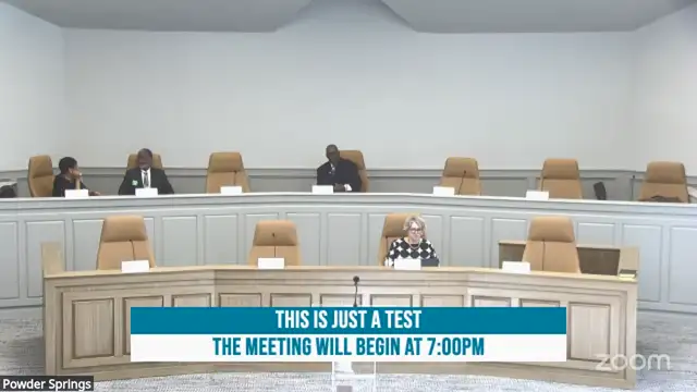 Powder Springs City Council Meeting 05/04/2026 on 04-May-26-22:13:30