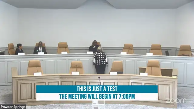 Powder Springs City Council Meeting 05/04/2026 on 04-May-26-22:14:05